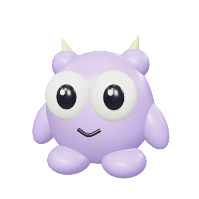 Miso, a lilac 3D creature